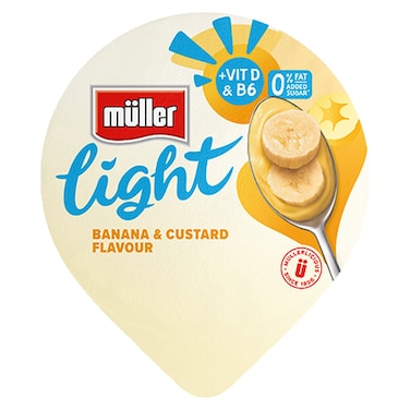 Muller Light Banana and Custard Flavour Yogurt 160g
