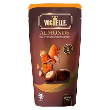 Vochelle Dairy Milk Assorted Chocolate Coated Nuts Doypack, 100g Pack of 3
