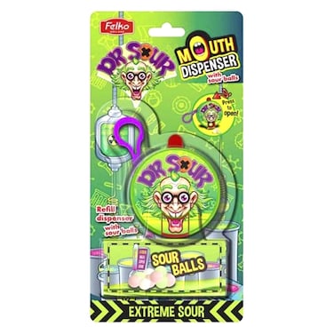 فيلكو دكتور ساور إكستريم ساور موزع الفم مع الكرات الحامضة 18 غرام