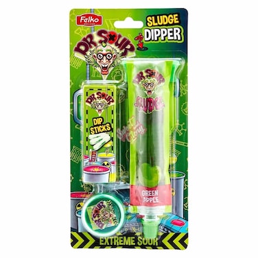 Felko Dr Sour Extreme Sour Sludge Dipper Candy Green Apple 44g
