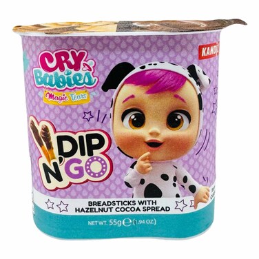 Kandiz Cry Babies Magic Tears Dip N'Go Breadstick with Hazelnut Cocoa Spread 55g
