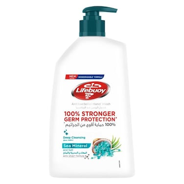 Lifebuoy Germ Protection Deep Cleansing Anti-Bacterial Hand Wash With Sea Mineral And Salt 450ml