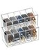 YEMMEN Belt Organizer for Closet - 2Pack Acrylic Belt Storage Holder for Home, Comes with Dust Cover, 2 Pack Five Compartments for Clean and Tidy Storage of Belts, Ties, and Other Items (5P-2Pack)