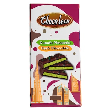 Chocoleen Kunafa Pistachio Milk Chocolate 80g