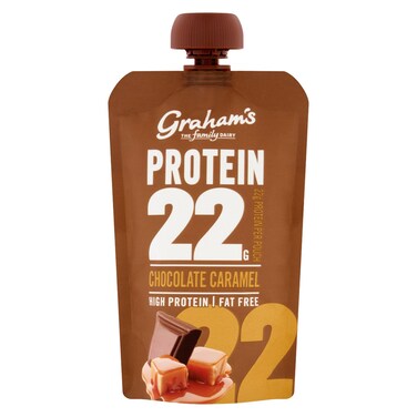 Graham's 22g Protein Chocolate Caramel Yogurt Pouch 200g