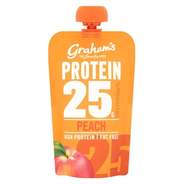 Graham's 25g Protein Peach Yogurt Pouch 200g