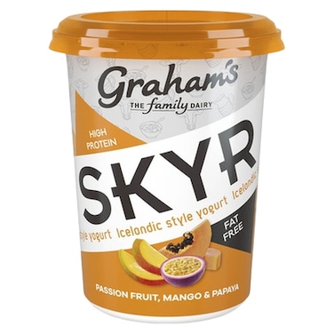 Graham's Skyr Passion Fruit Mango And Papaya Icelandic Style Yogurt 450g