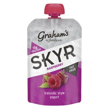 Graham's Skyr Raspberry Icelandic Style Yogurt Pouch 150g