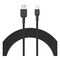 أوكي سيركليت  آي سي كابل شحن ومزامنة بيانات من النايلون المضفور USB-A إلى USB-C أسود بطول 1 متر