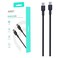 Aukey Circlet CC Nylon Braided USB-C To USB-C Data Sync And Charging Cable Black 1.8m
