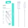 Aukey Circlet AC Nylon Braided USB-A To USB-C Data Sync And Charging Cable White 1m
