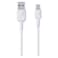 Aukey Circlet AC Nylon Braided USB-A To USB-C Data Sync And Charging Cable White 1m