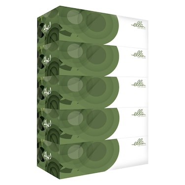 Ella Facial Tissues Box 200 Tissues Pack of 5
