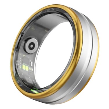 سيلايريس خاتم ذكي من الألومنيوم  ذهبي/فضي، مقاس 10