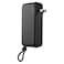 Cellairis Trek Power Bank With Built-in Charging Cable And Adapter Black 10000mAh
