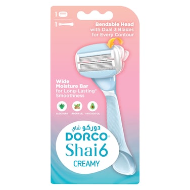 Dorco Shai 6 Creamy Razor with Cartridge for Women