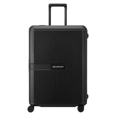 Delsey Paris Securitech Stone 4 Double Wheels Luggage Hard Trolley Black 70cm