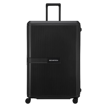Delsey Paris Securitech Stone 4 Double Wheels Luggage Hard Trolley Black 82cm