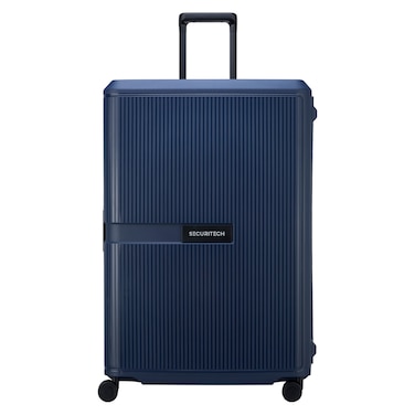 Delsey Paris Securitech Stone 4 Double Wheels Luggage Hard Trolley Navy 82cm