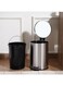 Home Daily Soft Close Metal Pedal Bin 31.5x25.8x39cm 12L - Chrome