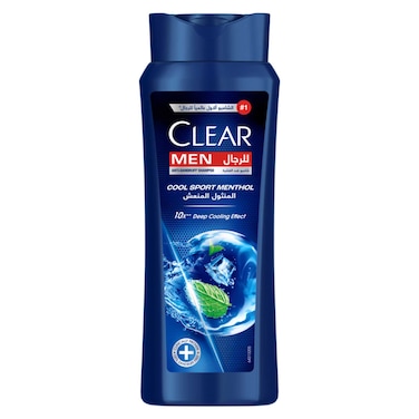 Clear Shampoo for Men Anti Dandruff Shampoo Cool Sport Menthol 600ml
