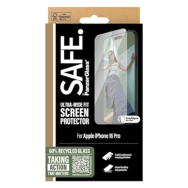 PanzerGlass Safe Ultra-Wide Fit Screen Protector For Apple iPhone 16 Pro