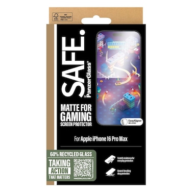 PanzerGlass Safe Matte For Gaming Screen Protector For Apple iPhone 16 Pro Max