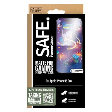 PanzerGlass Safe Matte For Gaming Screen Protector For Apple iPhone 16 Pro