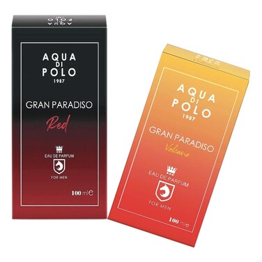 Aqua di Polo Gran Paradiso Eau De Parfum for Men 100ml Pack of 2 Assorted