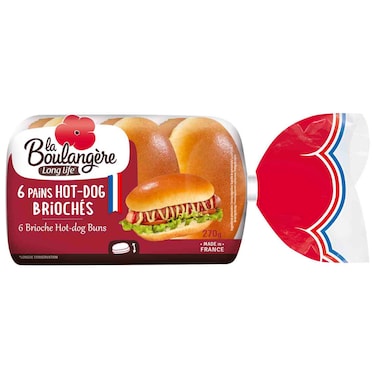 La Boulangere Mini Brioche Hot Dog Buns, 270g