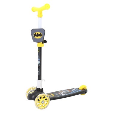 سكوتر بطبعة باتمان للأطفال 3 سنوات فما فوق - أسود وأصفر 74×51×14 سم