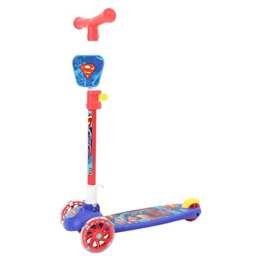 سكوتر بطبعة سوبرمان للأطفال 3 سنوات فما فوق - أحمر وأزرق 74×51×14 سم