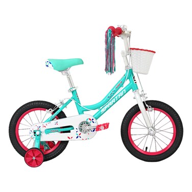 سبارتان فلورا دراجة جبلية - أزرق مخضر لامع، مقاس 16 بوصة