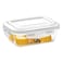 Borosil Glass Klip Rectangle Shaped Food Storage Container 370ml