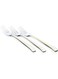 Art Berger Dinner Forks Set Of 3, Stainless Steel Table Dining Forks, Golden Design