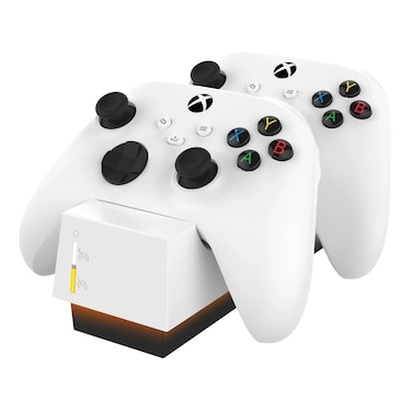 سنايك بايت شاحن توين إكس لسلسلة إكس بوكس إس و إكس باللون الأبيض