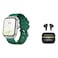 X.Cell G12 Professional Smartwatch Green and Apollo 7 Truly Wireless Bluetooth In-Ear Earbuds