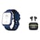 X.Cell G12 Professional Smartwatch Blue and Apollo 7 Truly Wireless Bluetooth In-Ear Earbuds
