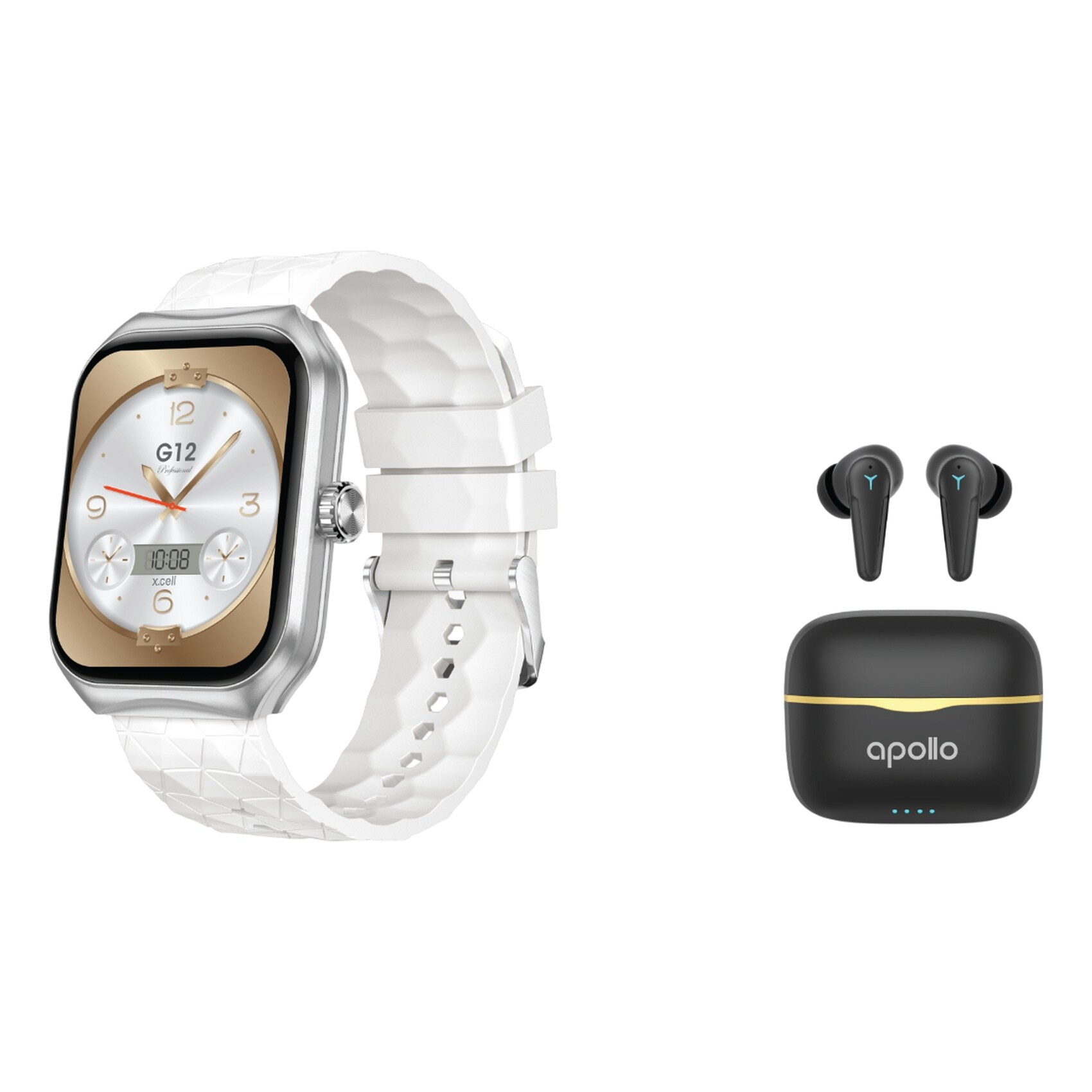 Buy X.Cell G12 Professional Smartwatch White and Apollo 7 Truly ...