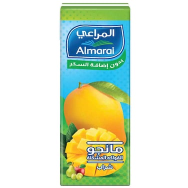 Almarai No Added Sugar Mixed Fruit Mango Juice Drink 180ml