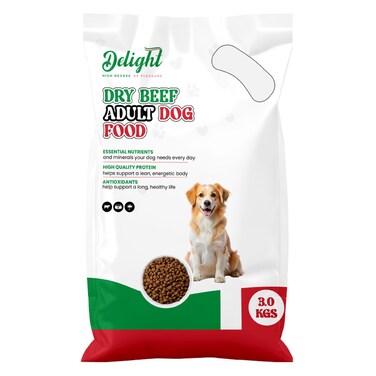 Delight Dry Beef Adult Dog Food 3kg