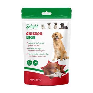 Delight Chicken Leg Treats Dog Snack 100g