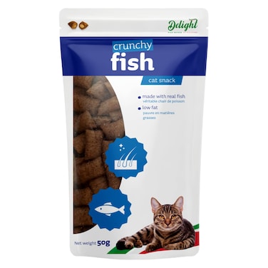 Delight Crunchy Deep Sea Fish Treats Cat Snack 50g