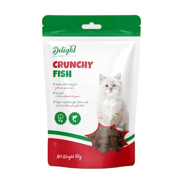 Delight Crunchy Deep Sea Fish Treats Cat Snack 50g