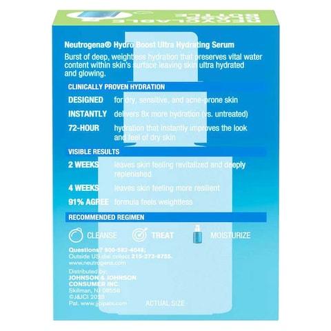 Neutrogena Hydro Boost Ultra Hydrating Serum with Hyaluronic Acid 30ml