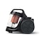 Philips 1000 Series Bagless Vacuum Cleaner XB1042/10, 1.3 L, 1200 W, Deep Black and Coral Mood, Washable Filter