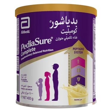 PediaSure Peptigro System Complete Balanced Nutrition Food, Honey, 1 to 10 Years, 400g