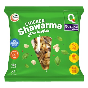 كواليكو شاورما دجاج  مجمدة 1 كغ