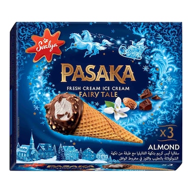 Svalya Pasaka Vanilla Almonds Ice Cream, 150ml Pack of 3