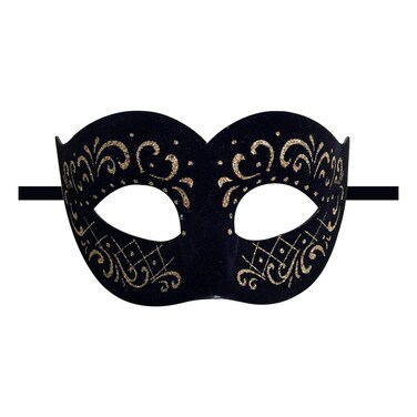 Party Magic Glitter Eye Mask for Adult Gold